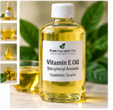 Pure Harvest Oils Vitamin E Oil Tocopheryl Acetate Cosmetic Grade
